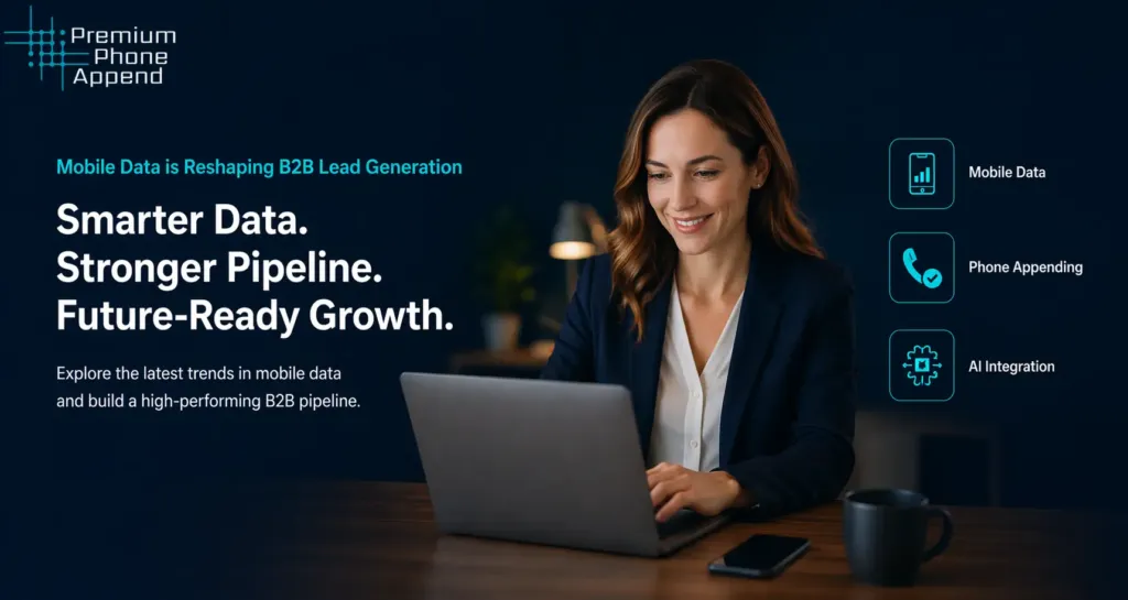 Mobile data and phone appending improving B2B lead generation, pipeline growth, and data-driven marketing performance
