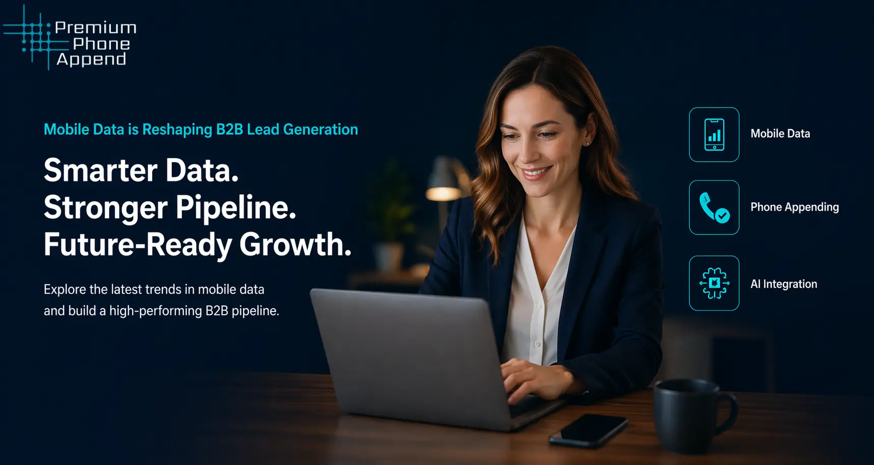 Mobile data and phone appending improving B2B lead generation, pipeline growth, and data-driven marketing performance