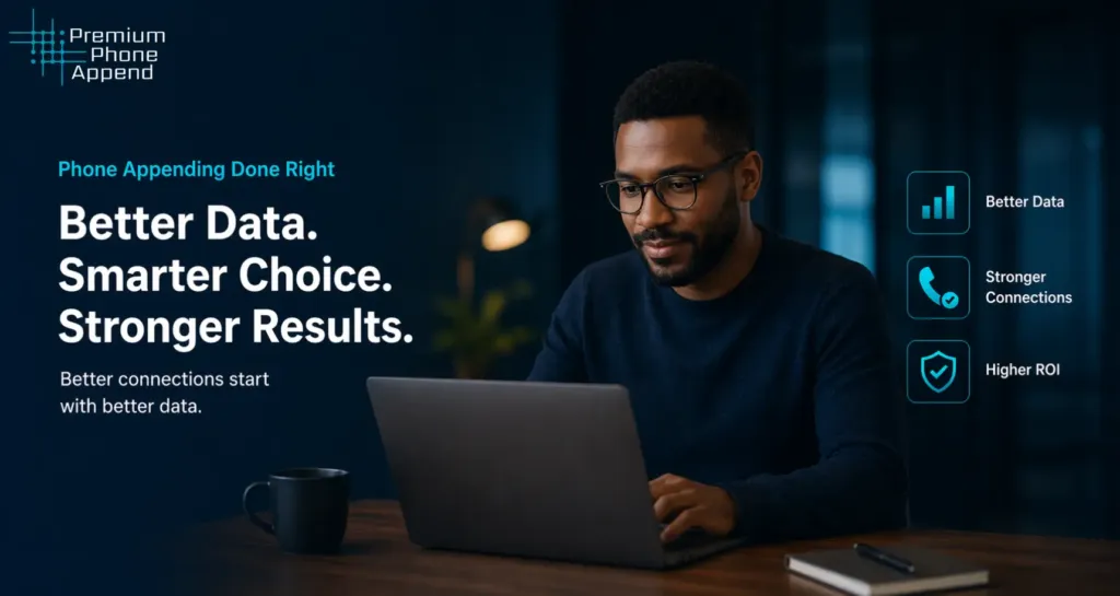 Phone appending process improving data quality, connections, and ROI for B2B marketing and outreach in 2026