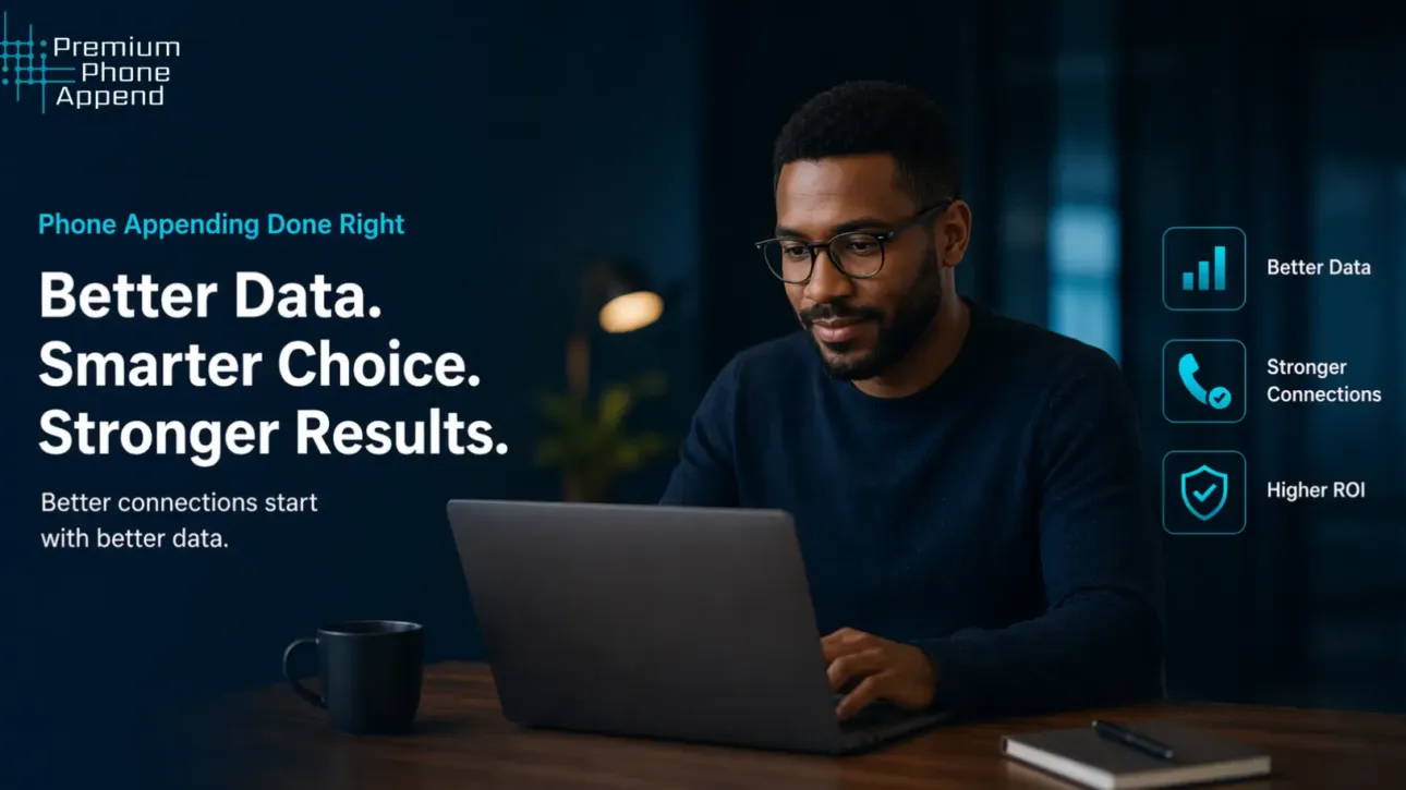 Phone appending process improving data quality, connections, and ROI for B2B marketing and outreach in 2026